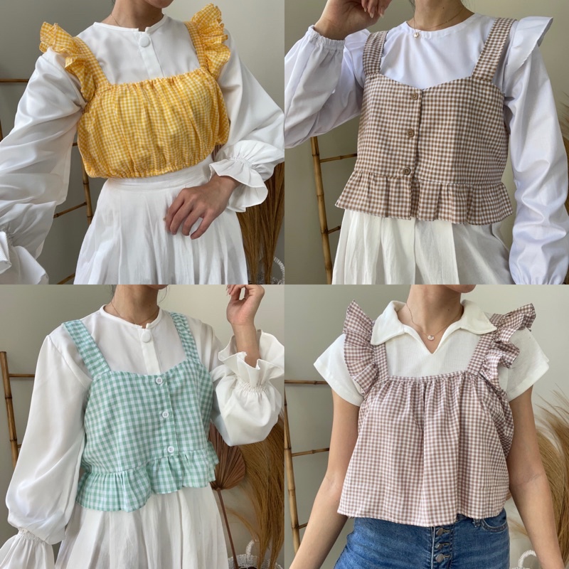 GINGHAM TANKTOP (tanktop halal)