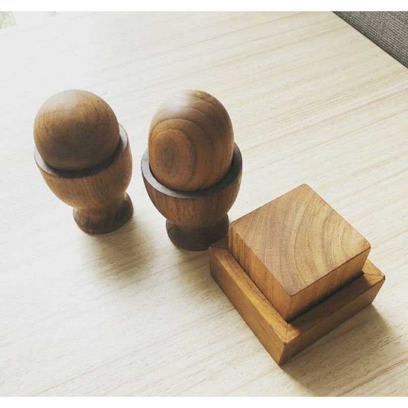 First Puzzle Set (Teakwood)
