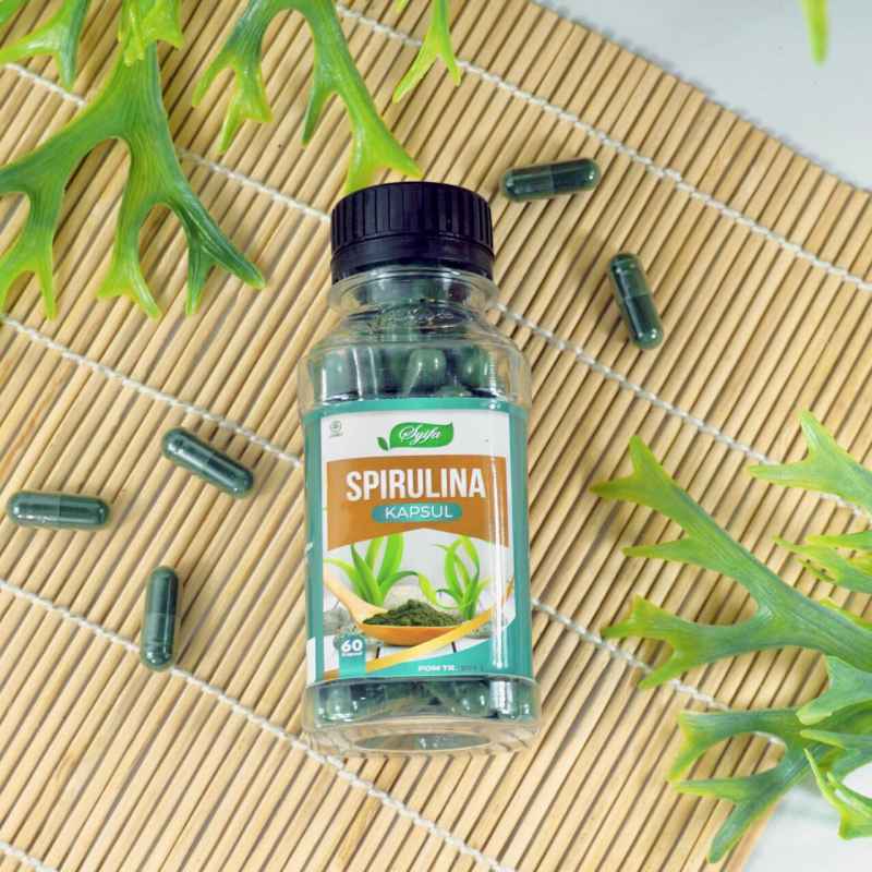 KAPSUL SPIRULINA SYIFA | ORIGINAL | 60 KAPSUL