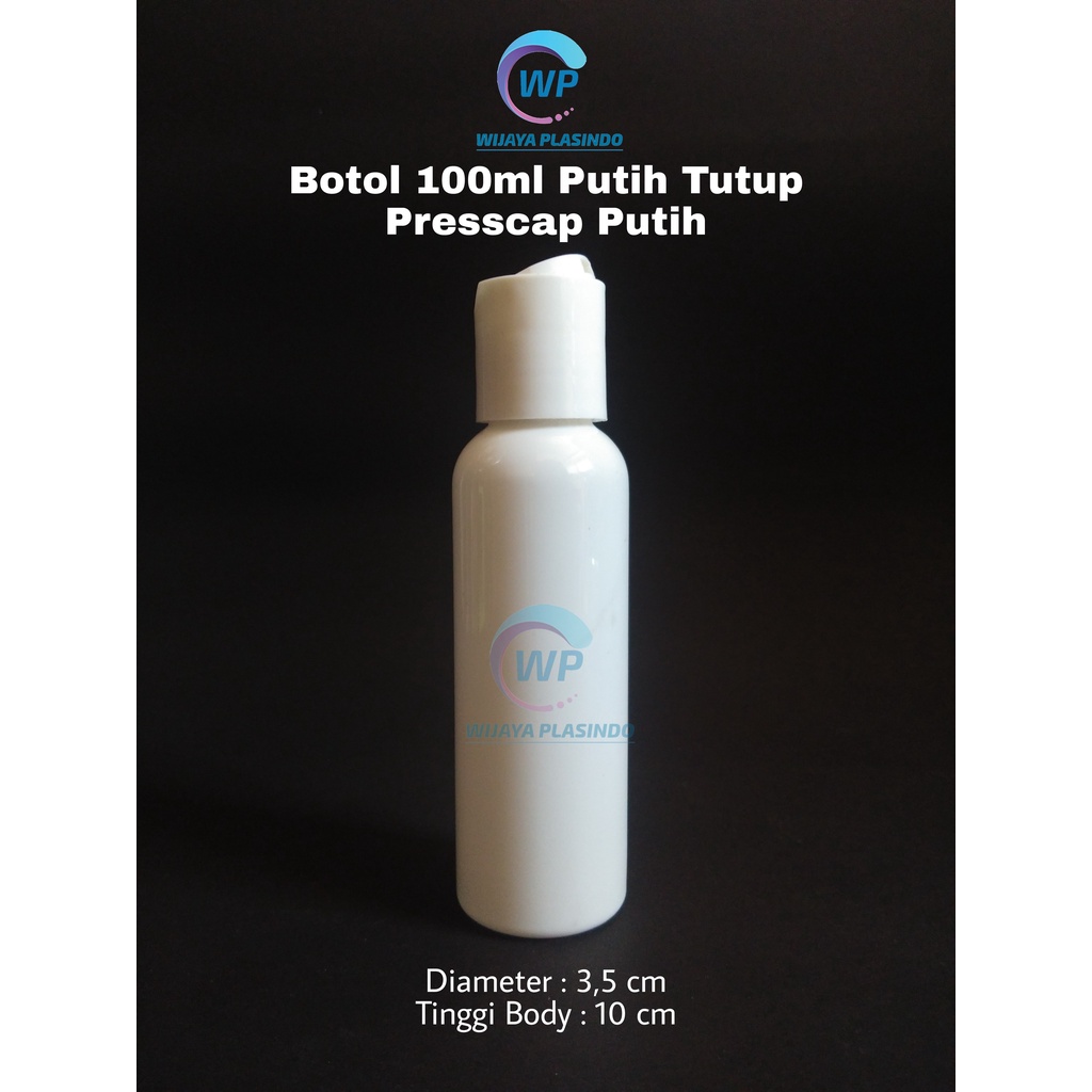 Botol 100ml presscap putih