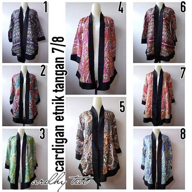 Outer/Cardigan Etnik Size Standar
