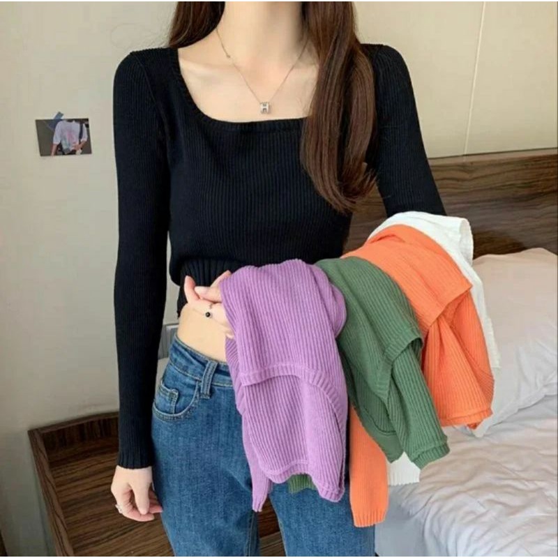 FBFC ROLA KNIT CROP TOP