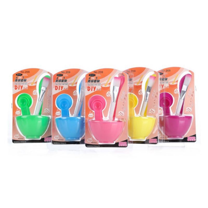 Kuas masker set spatula