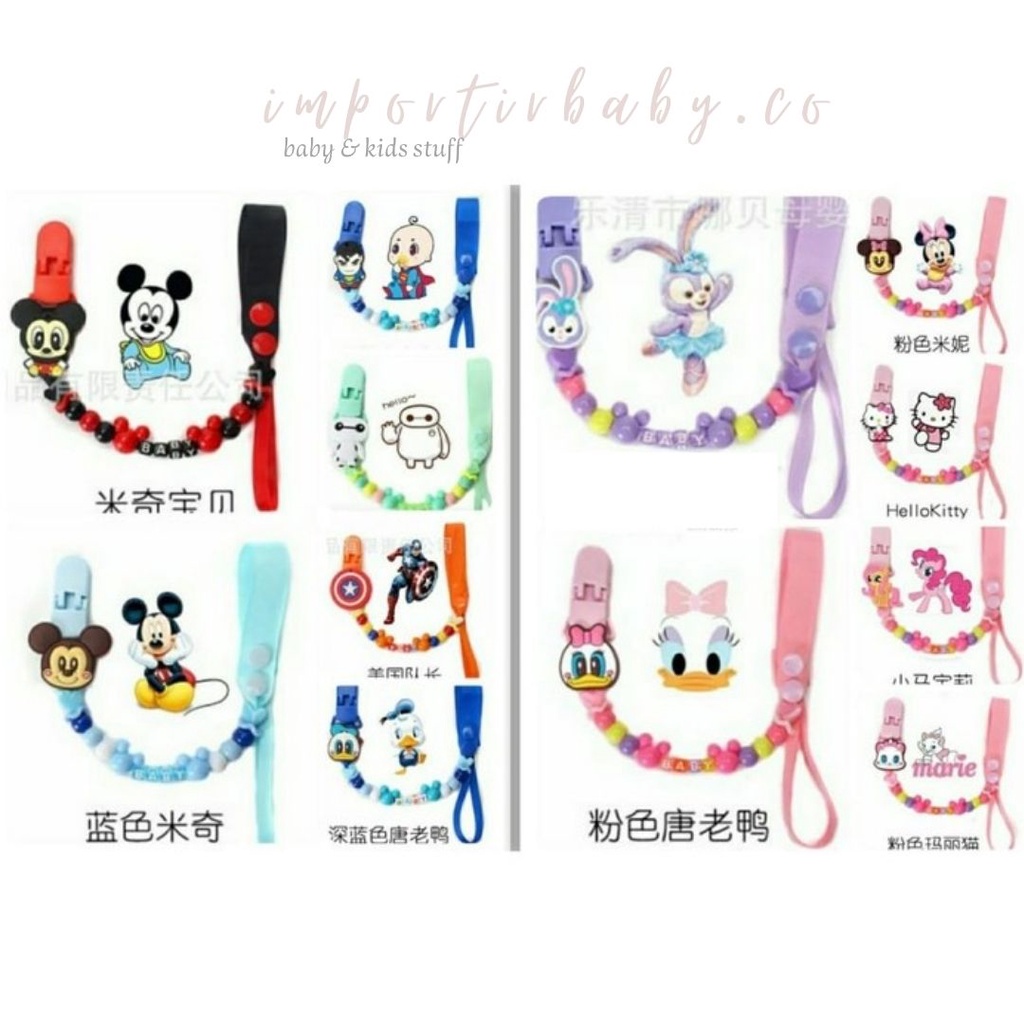 Tali empeng dot mainan strap pacifier clip