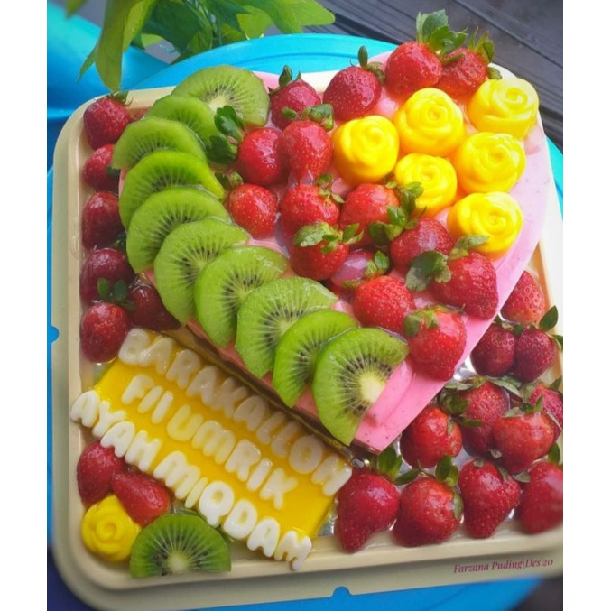 puding tart fruit+fla