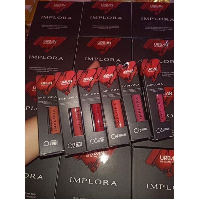 lipcream lipstik implora original bisa COD