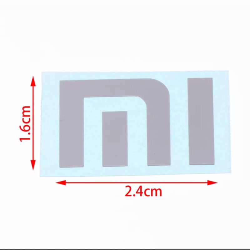Stiker Logo Xiaomi mi Logam