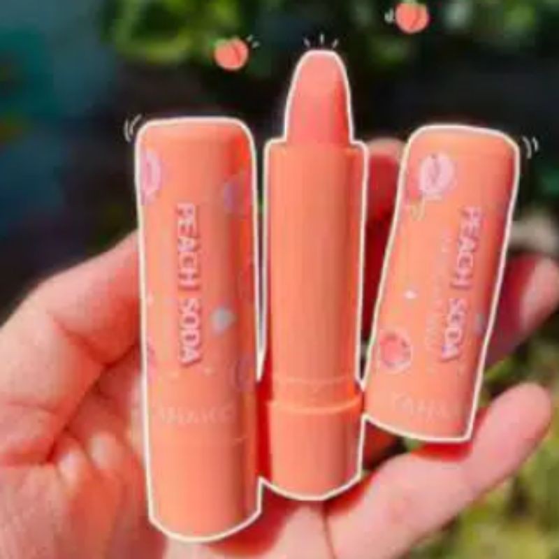 lipbalm peach soda