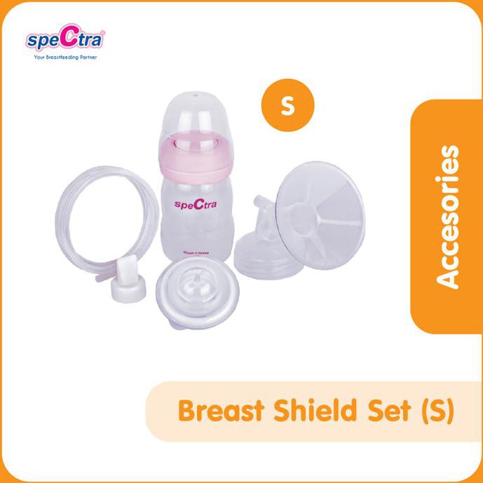BREAST SHIELD (CORONG) SET 24MM SIZE S + PP BOTTLE