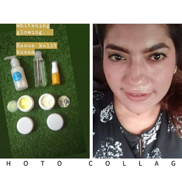 Whitening glowing