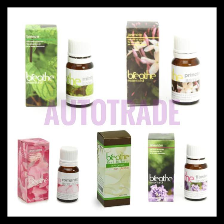 BREATHE REED DIFFUSER AROMA ESSENTIAL OIL TERAPI AROMATERAPI 10 ML - EVERGREEN KODE 579