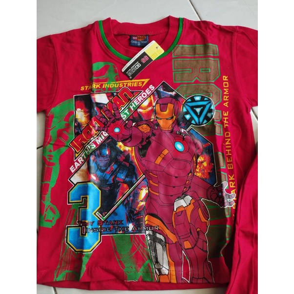 Set baju anak Ironman