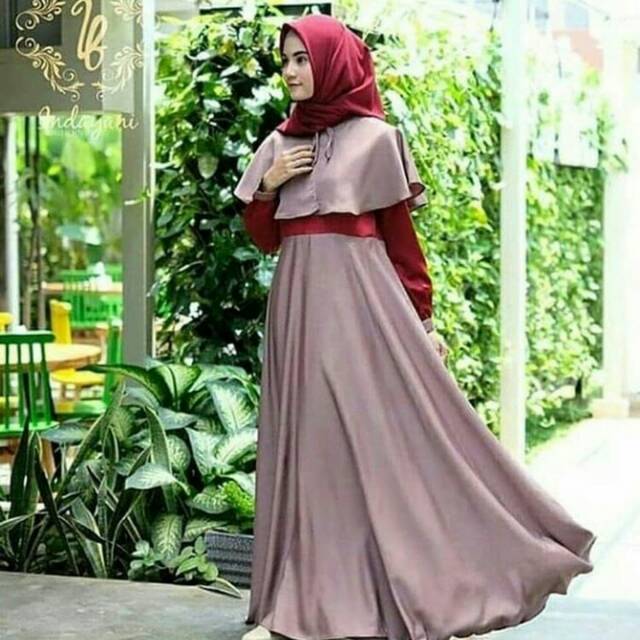 Gamis / Dewi Maxi maroon