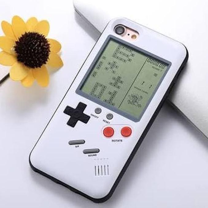 Diskon! Softcase Console Game Tetris Puzzle Gameboy Machine Wanle Case Iphone !