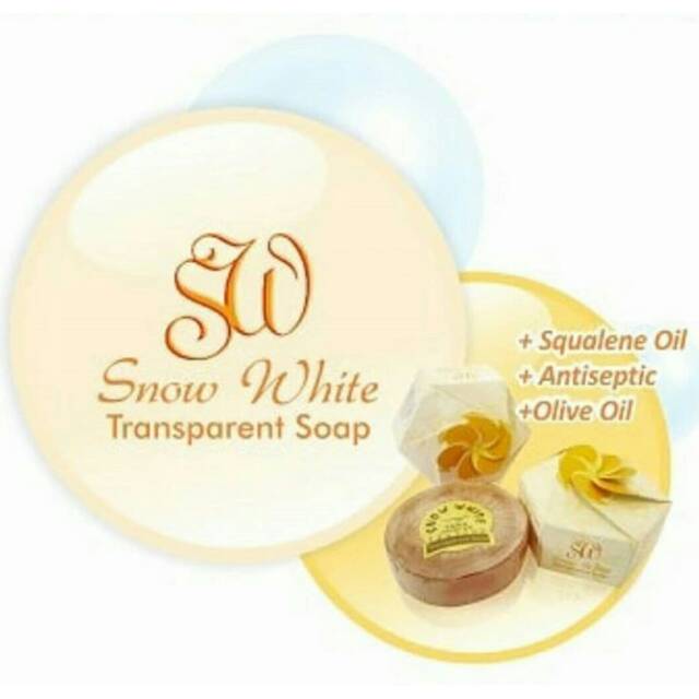 Snow White Transparent Soap | 1pcs | Original