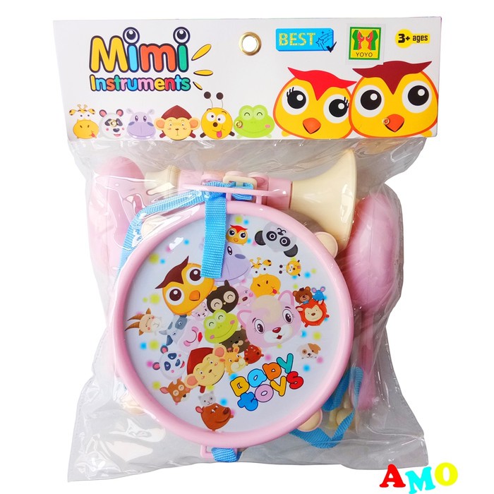 AM -  MAINAN BAYI MINI DRUM INSTRUMENTS 890