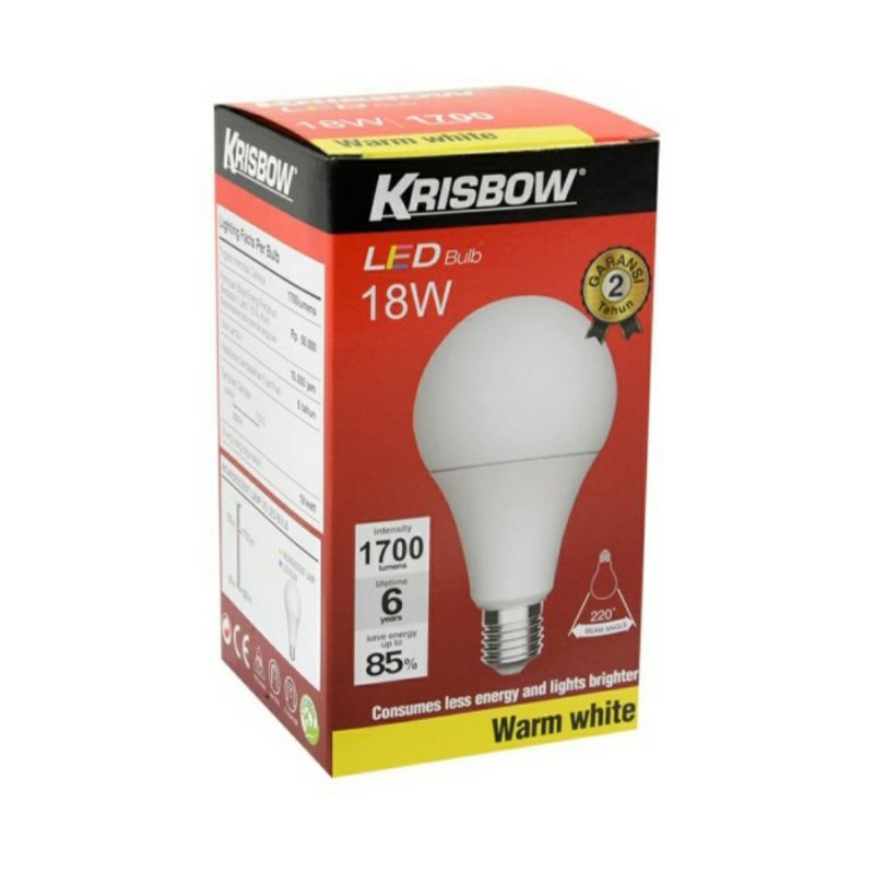 Krisbow Bohlam Led 18w - Warmwhite