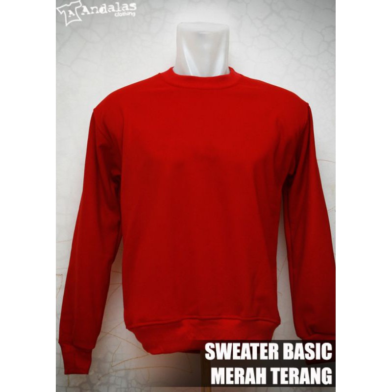 Sweater basic pria / wanita