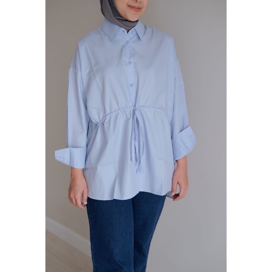 Nancy Drawstring Light Blue