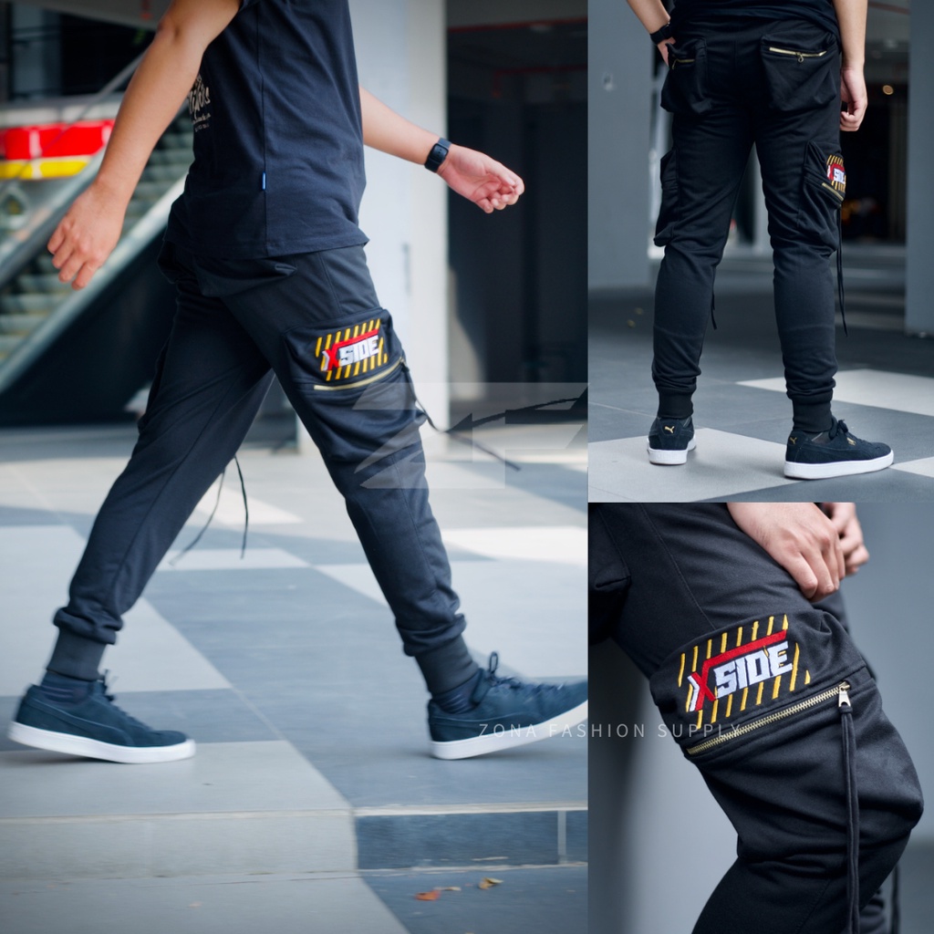 JOGGER CARGO XSIDE BLACK