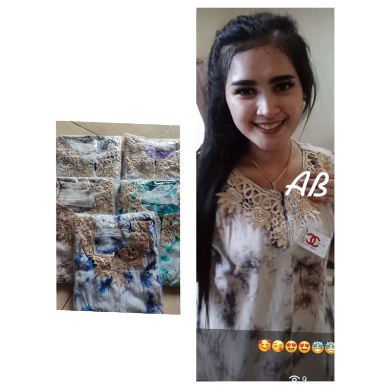 setelan Tiedye renda