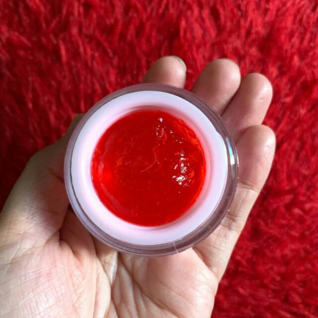 Red jelly arbutin glowing