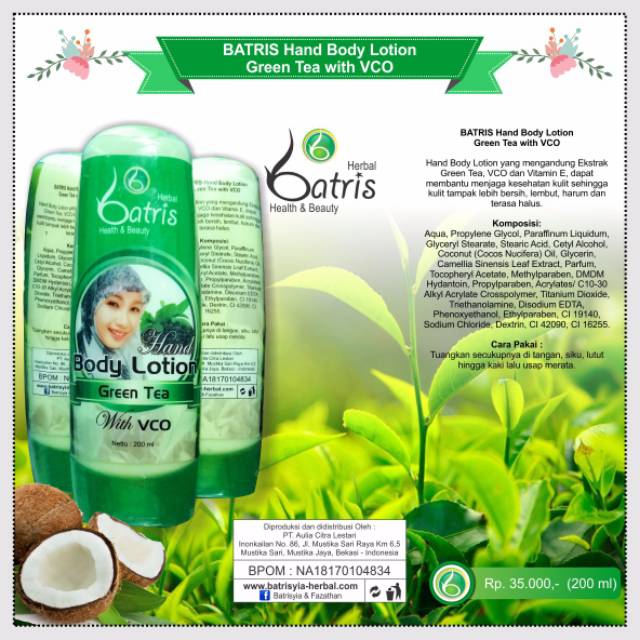 Hand Body Lotion Greentea