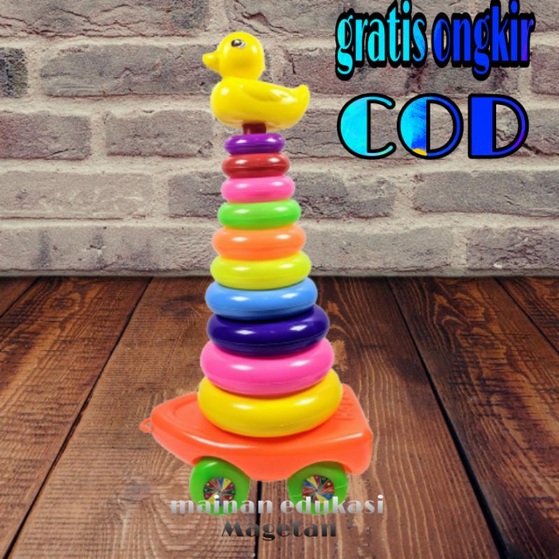 Mainan Ring Donat Roda Jumbo 10 Susun