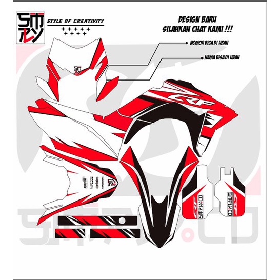 Decal motor crf custom design 25