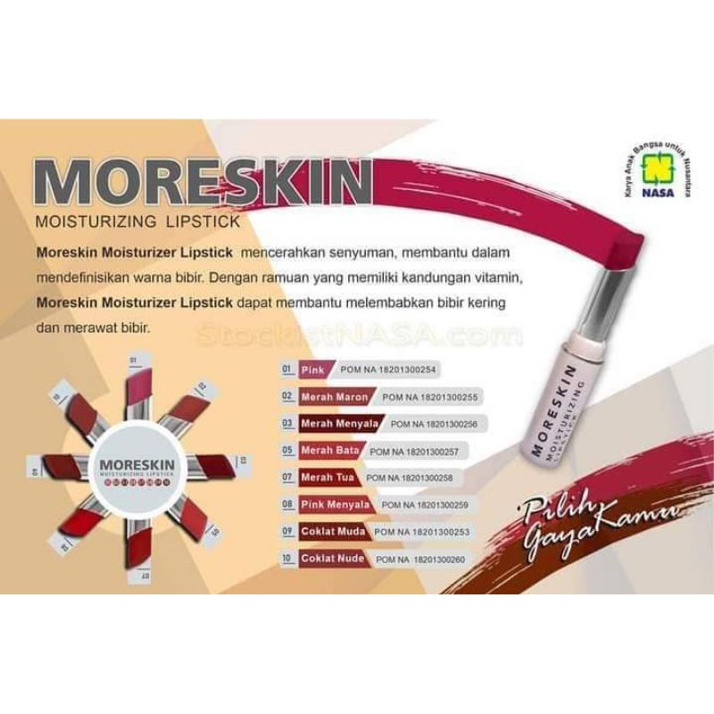 Moreskin Moisturizing lipstick