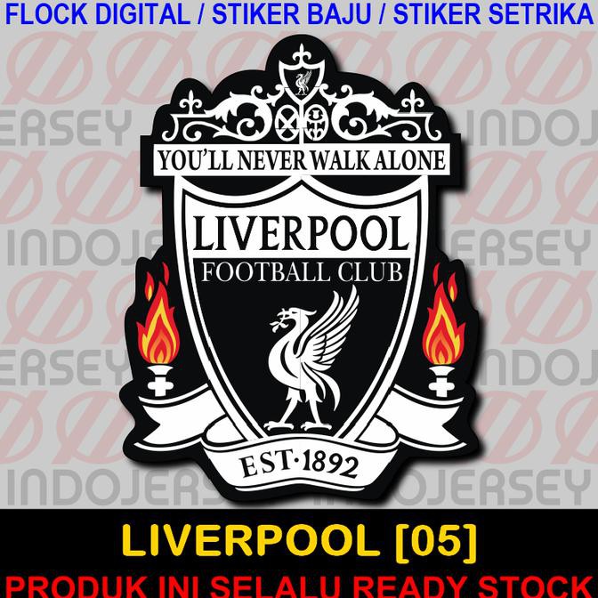 Ready...Ready...Ready Patch Flock Setrika - Logo Inggris Epl - Liverpool 05 - Flock Standard