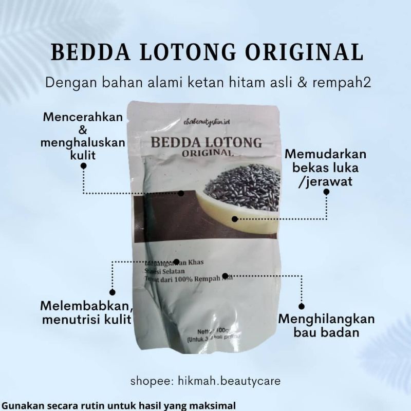 LULUR BEDDA LOTONG