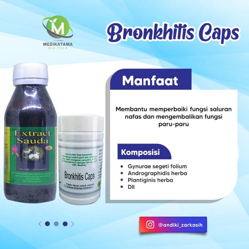 paket Bronkhitis Caps + Extrak Sauda