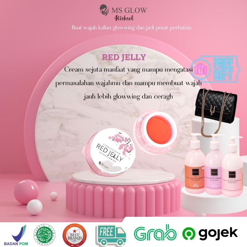 Ms GLow Original 100% Red Jelly Free Random