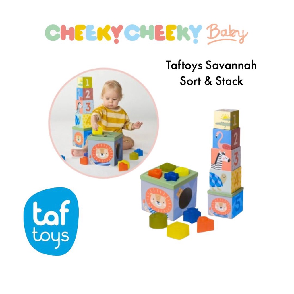 Taftoys Savannah Sort & Stack / Mainan Anak