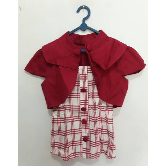 Tanktop blouse+outer blazer