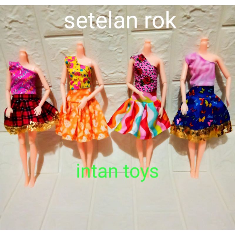 BAJU SETELAN ROK BONEKA CANTIK