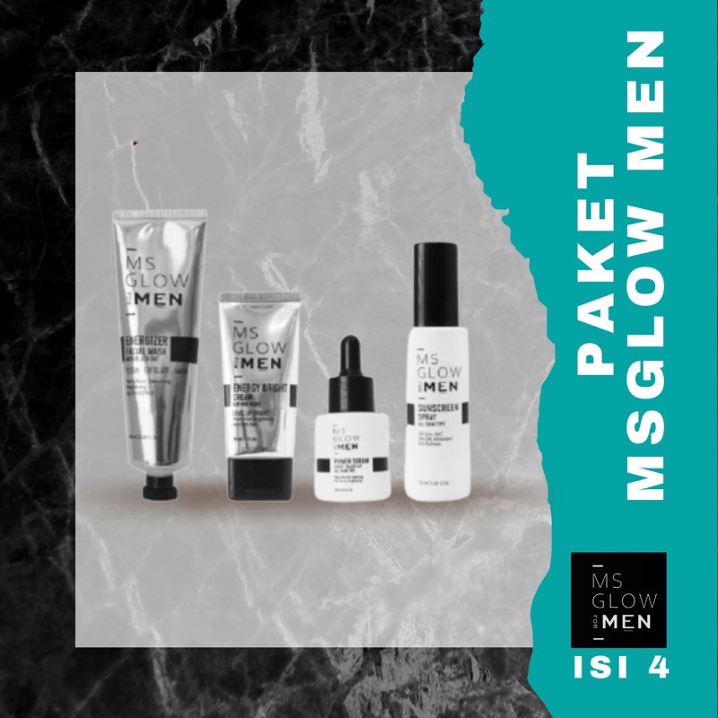 PAKET FOR MEN MSGLOW ISI 4