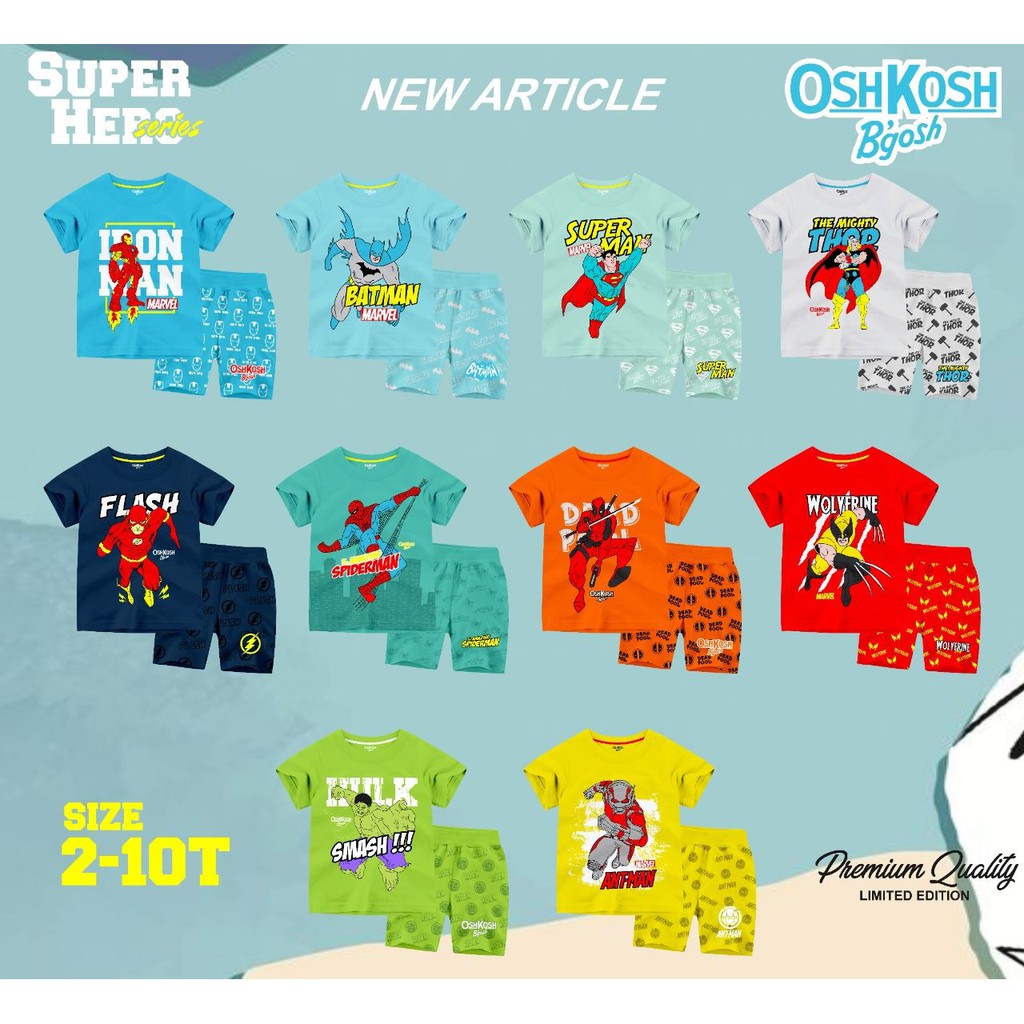 SETELAN ANAK SUPERHERO 2-10T
