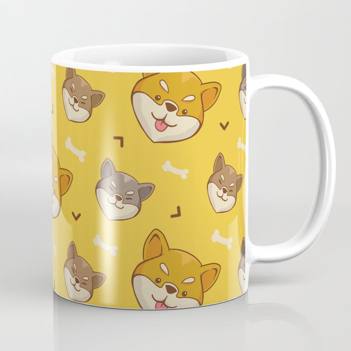 Mug Gelas Shiba Inu Pattern