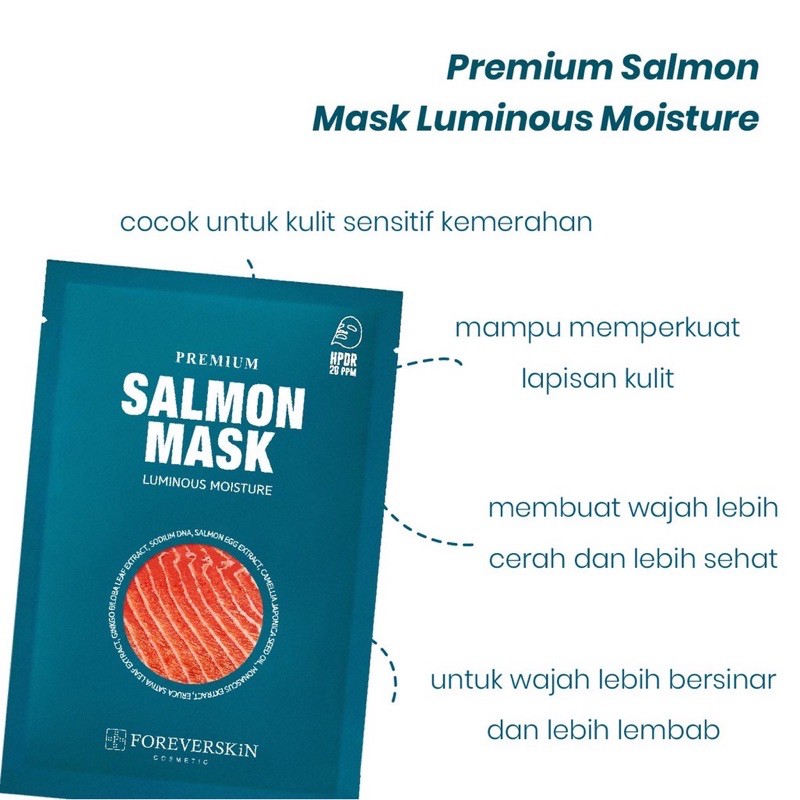 Foreverskin Premium Salmon Mask Luminous Moisture