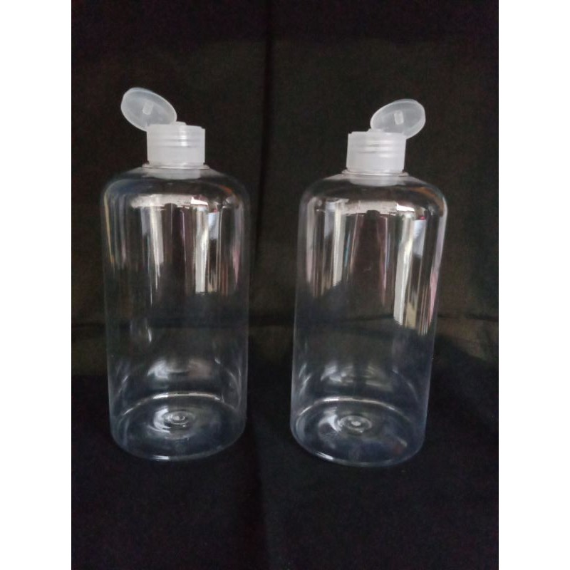 Botol Fliptop 500ml 24mm bening.