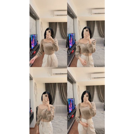 Crop top serut