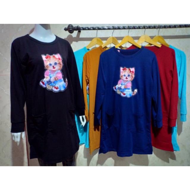 TUNIK KUCING SAKU
