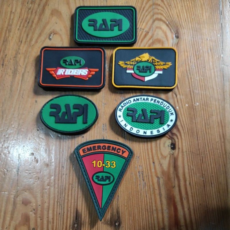 Patch Rubber logo logo RAPI indonesia