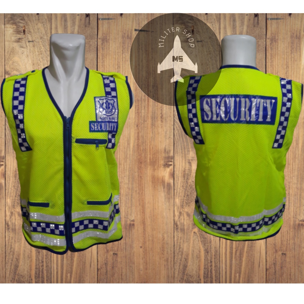 Rompi Satpam Security Jaring Rompi Rusuk Security