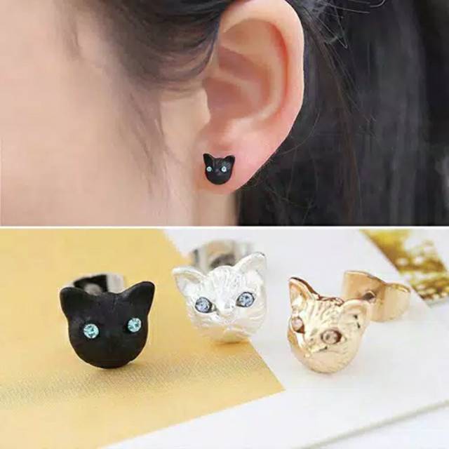 Anting tusuk kepala kucing