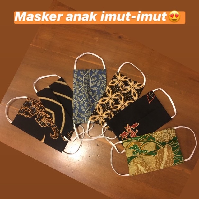 Masker Anak Motif Batik