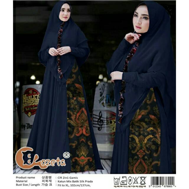 HIJAB GAMIS CIFI X plus Pasmina