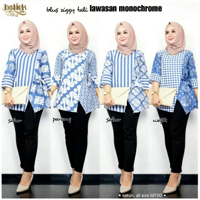 Blouse batik Monochrome